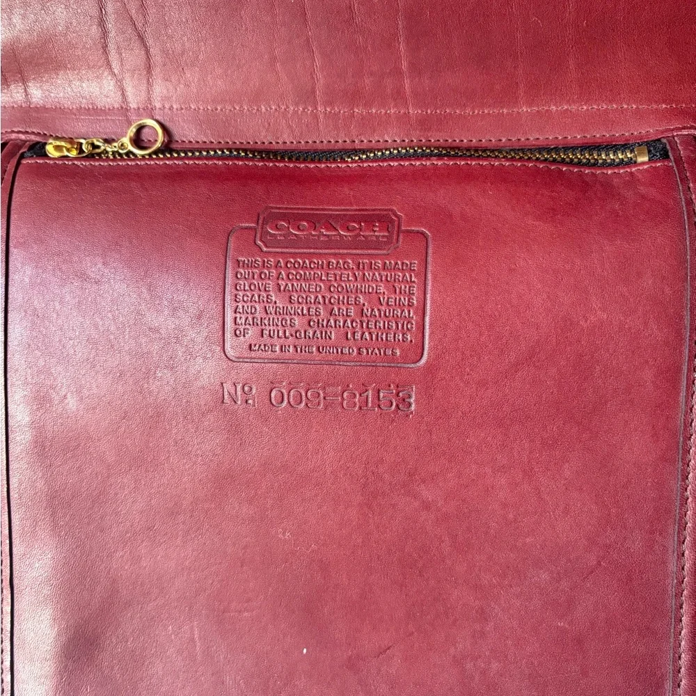 🍷Vintage Coach - Lexington briefcase in Burgundy - 5265 - USA made